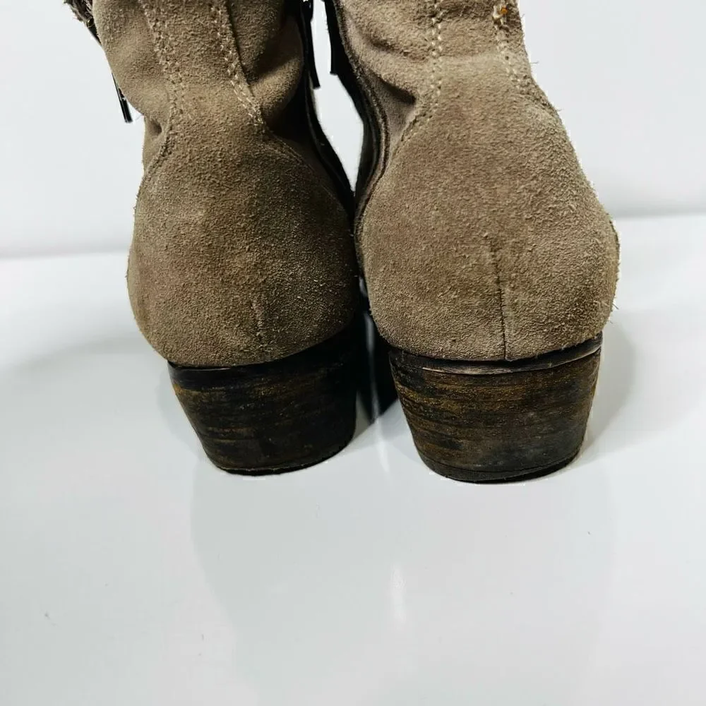 Seychelles Taupe Brown Suede Ankle Boots
